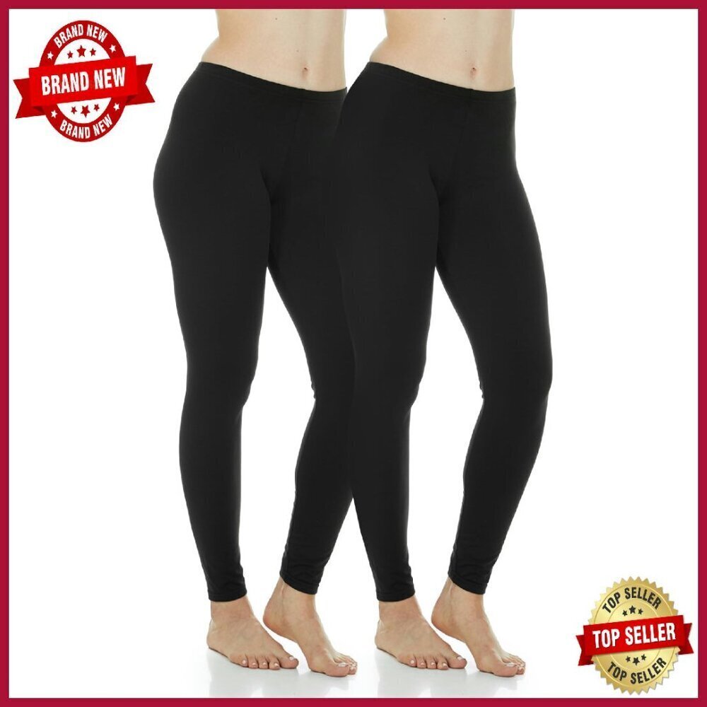 Fleece Lined Thermal Leggings, Ultra Soft 4-Way Stretch, Moisture Wicking